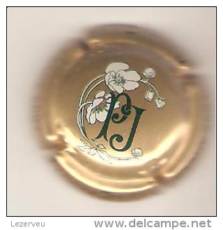 CAPSULE MUSELET CHAMPAGNE PERRIER JOUET (noir Et Blanc Sur Or) - Perrier Jouet