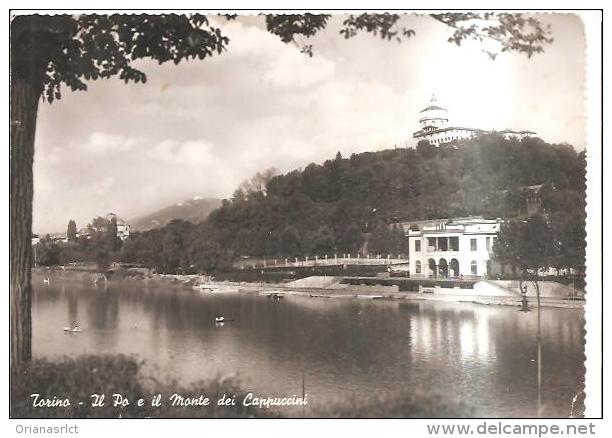 80292) Cartolina Di Torino - Il Po E Il Monte Dei Cappuccini - Viaggiata - Fiume Po