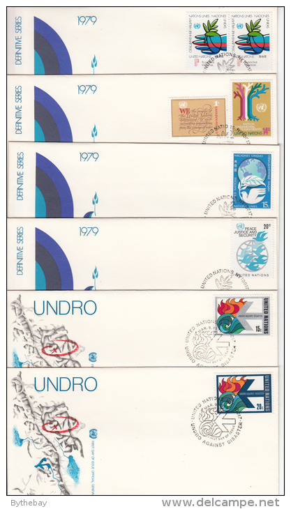 United Nations New York Selection Of 20 Different, Unaddressed FDCs From 1979 To 1993 - FDC