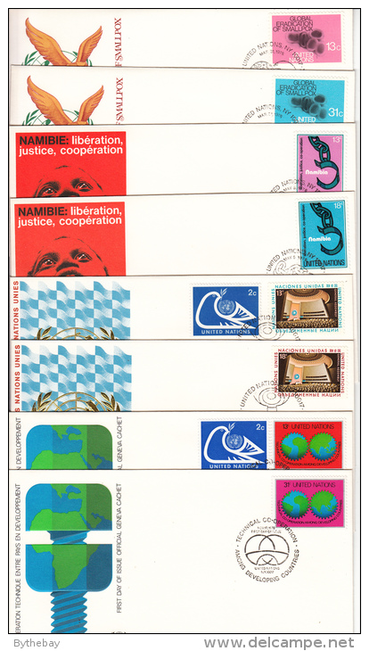 United Nations New York Selection Of 23 Different, Unaddressed FDCs From 1977 To 1978 - FDC