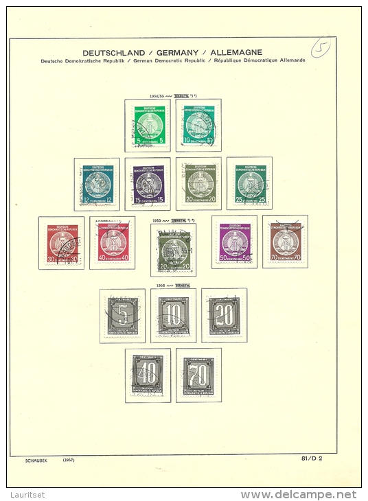 Deutschland DDR Dienstmarken 1954-1957 O - Sonstige & Ohne Zuordnung