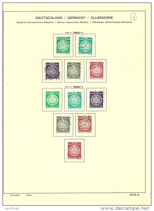 Deutschland DDR Dienstmarken 1954-1957 O - Sonstige & Ohne Zuordnung