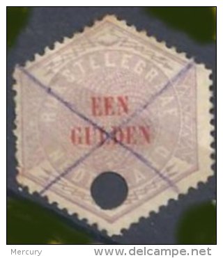 1 Gulden Oblitéré - Telegraphenmarken