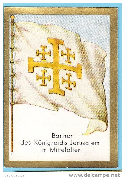 Historische Fahnen - 1932 - 20. Banner Des Königreichs Jerusalem Im Mittelelter - Autres & Non Classés