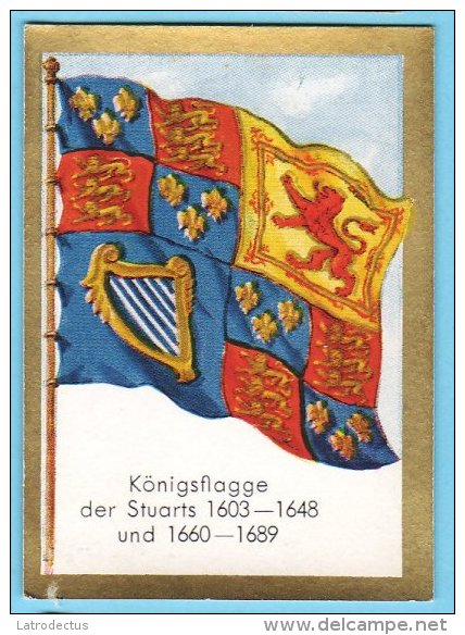 Historische Fahnen - 1932 - 123. Königsflagge Der Stuarts 1603-1648 Und 1660-1689 - Autres Marques