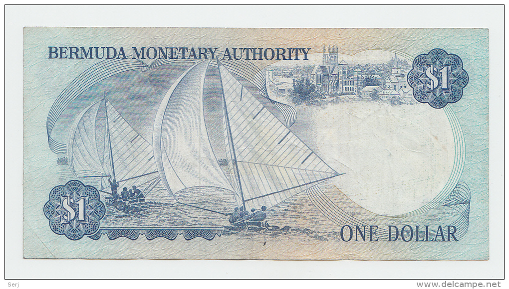 Bermuda 1 Dollar 1976 VF+ Banknote P 28a 28 A - Bermudas