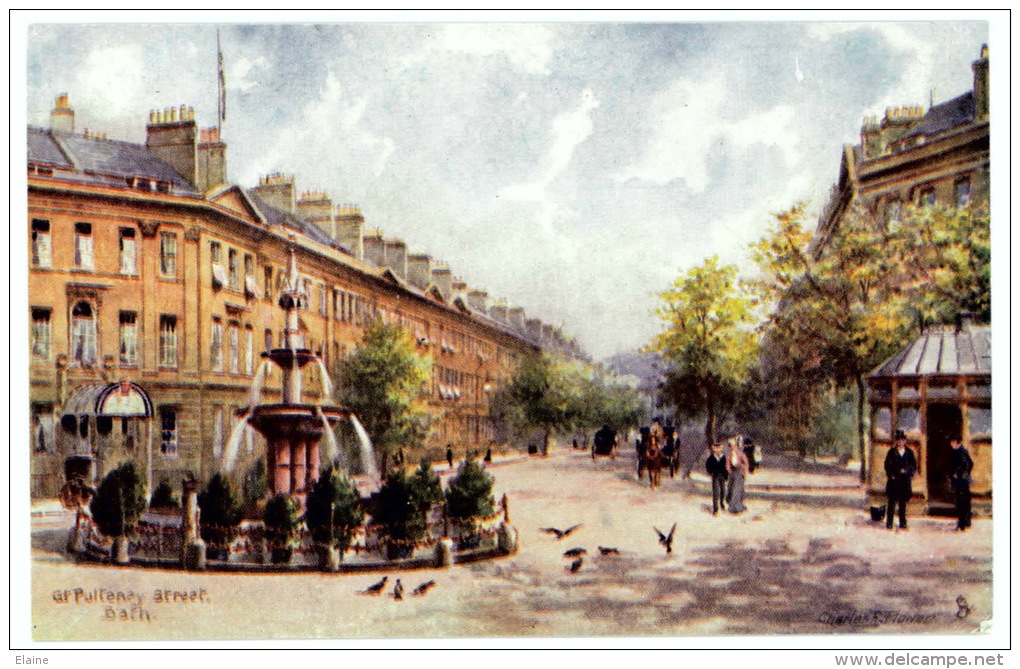 Gt Puteney Street, Bath, Somerset -  Artist Signed Charles Flowers - Bath