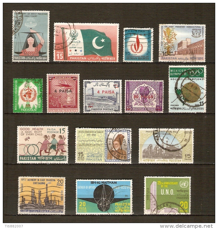 PAKISTAN.  .   1967 / 70.  . . L O T .  Oblitérés. - Pakistan