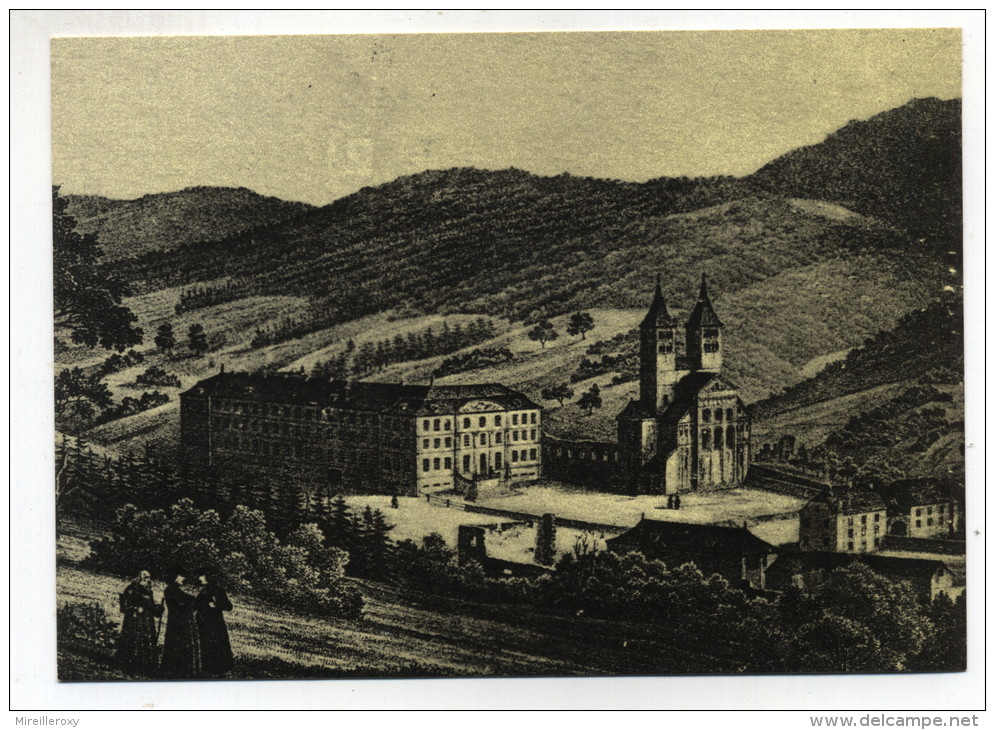 CPM MURBACH EGLISE ABBATIALE XIIe SIECLE  EN 1764 - Murbach