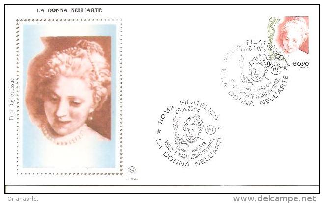 82383)  FDC   Donne Nell'arte - Serie Ordinaria - 26 Giugno 2004 - FDC