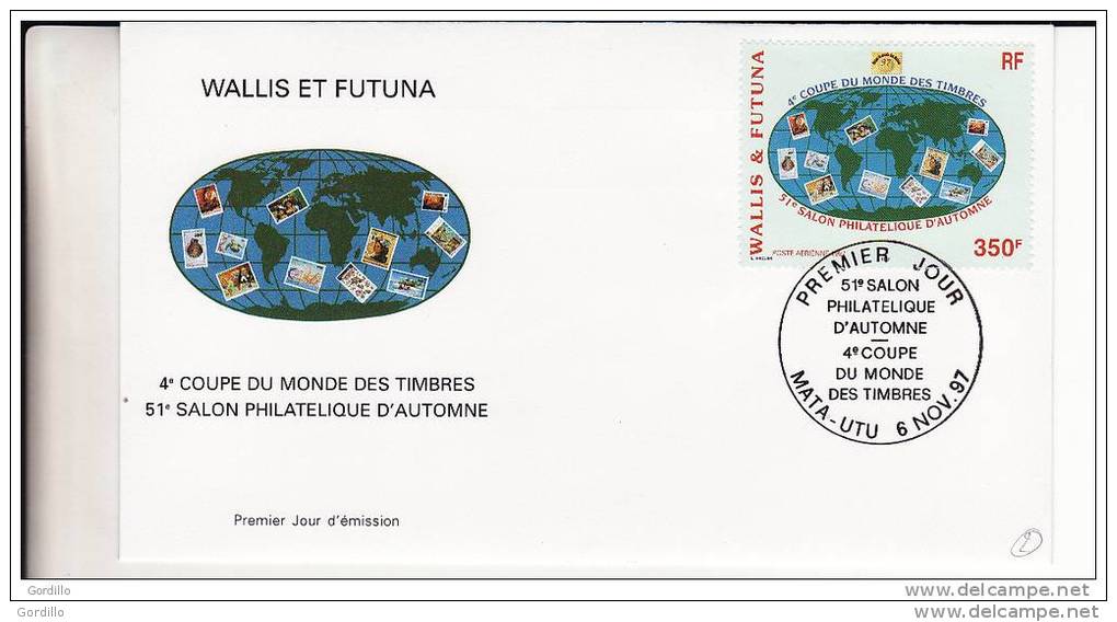 FDC WALLIS ET FUTUNA - N° PA 200 Coupe Du Monde Des Timbres 06 11 1997. - FDC