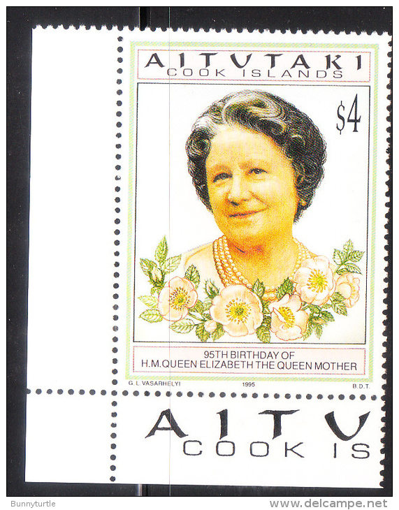 Aitutaki 1995 Queen Mother 95th Birthday MNH - Aitutaki