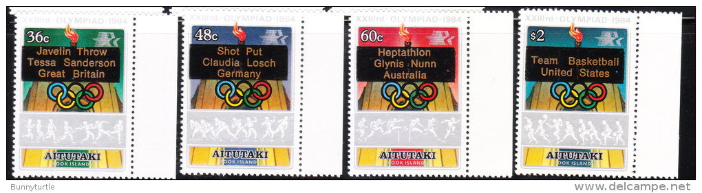 Aitutaki 1984 Olympics Overprinted Winners MNH - Aitutaki