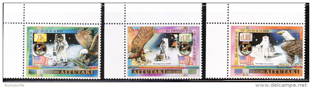 Aitutaki 1989 1st Moon Landing 20th Anniversary MNH - Aitutaki