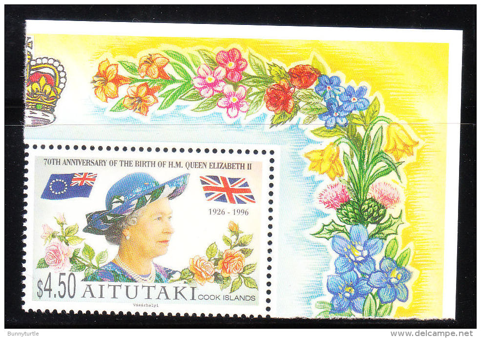 Aitutaki 1996 QE II 70th Birthday MNH - Aitutaki