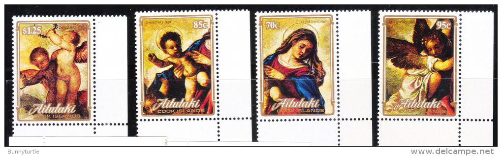 Aitutaki 1989 Christmas Paintings MNH - Aitutaki