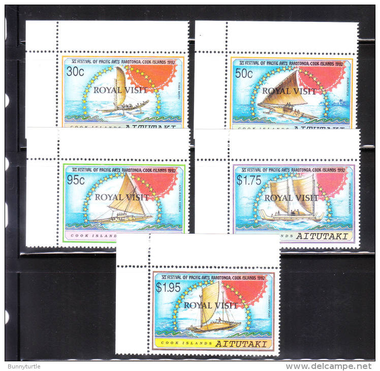 Aitutaki 1992 Overprinted Royal Visit MNH - Aitutaki