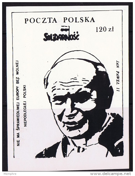 Pope John Paul II - Viñetas Solidarnosc