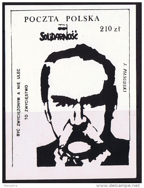 J. Pilsudski - Vignettes Solidarnosc