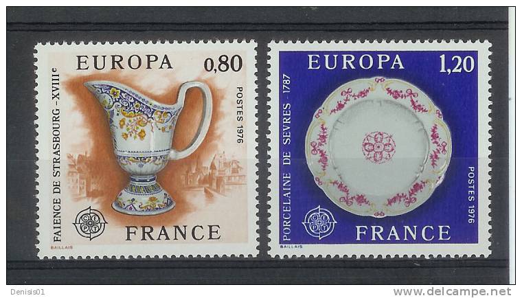 Europa 1976 - France - Yvert & Tellier N° 1877/78 - Neuf - 1976