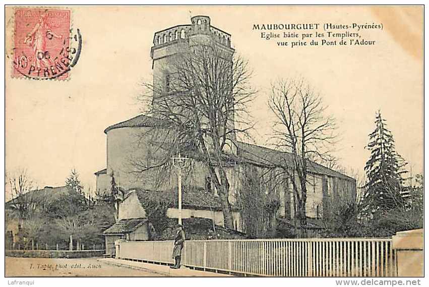 Hautes Pyrenees -ref A393- Maubourguet -eglise Batie Par Les Templiers -carte Bon Etat   - - Maubourguet