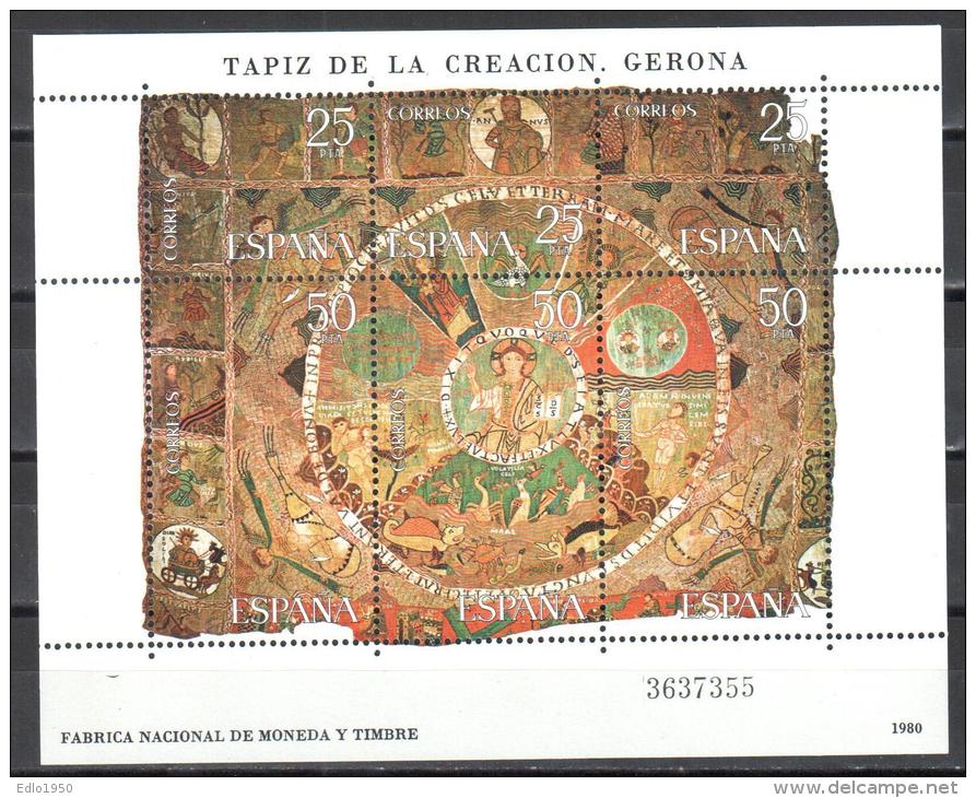 Spain 1980 Art Tapestry Mi.bl. 22  MNH (**) - Blocs & Feuillets