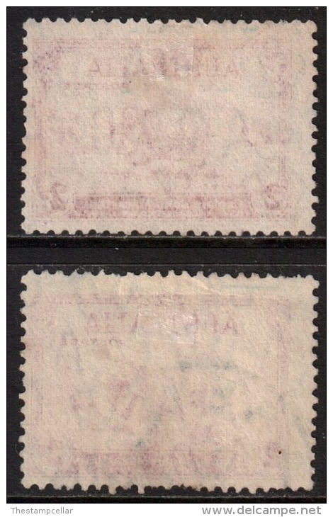 Australia Scott 147 - SG150/150a, 1934 Death Centenary Of Captain John MacArthur 2d Types A & B  Used - Gebruikt
