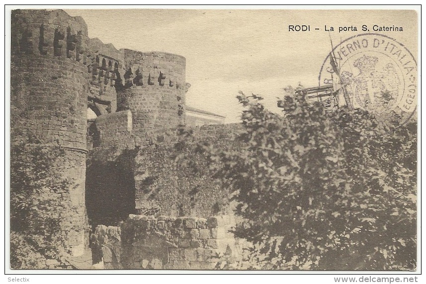 Greece 1920 Italian Occupation Of Rodi - Rhodes - Dodecanese