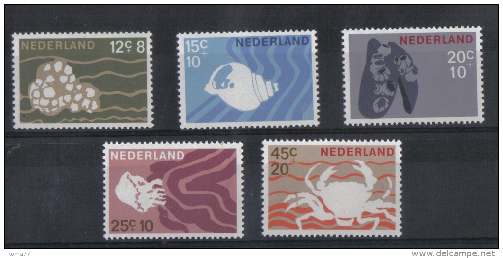 SS688 - OLANDA , Serie Nuova ***  MNH - Crustacés