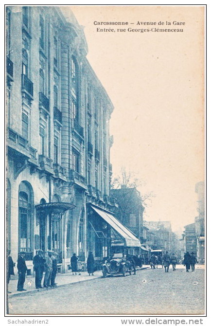 11. CARCASSONNE. Avenue De La Gare. Entrée, Rue Georges-Clemenceau (2) - Carcassonne