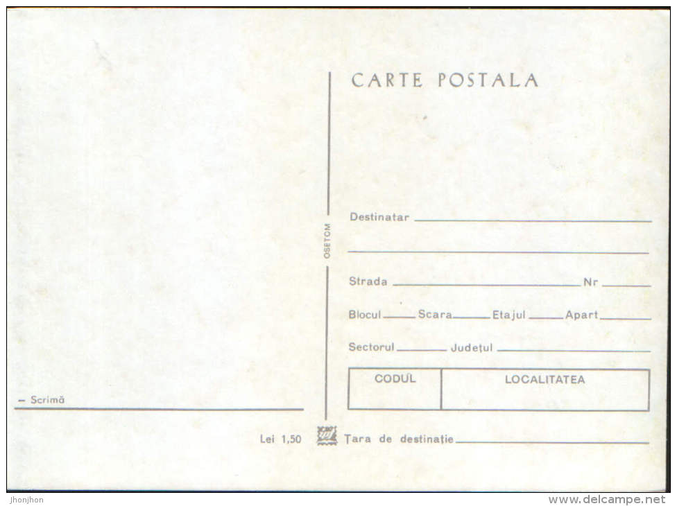 Romania-Postcard Unused-Fencing-2/scans - Rowing