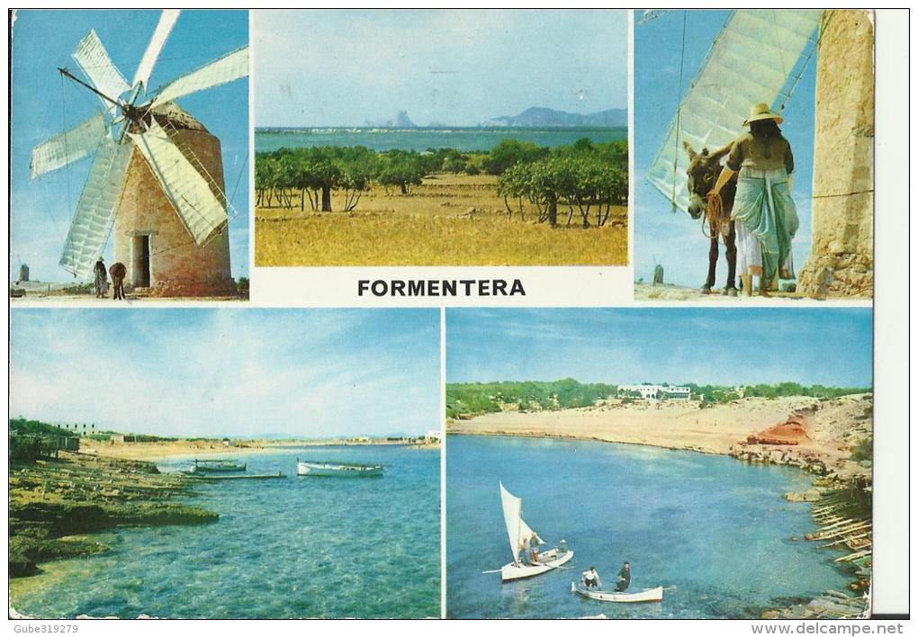 SPAIN  1973 – POSTCARD – BALEARES - FORMENTERA      ADDR. TO  SWITZERLAND  W 1 ST OF 5 PTA (FRANCO) MAILED SEP 19,1973 - Formentera