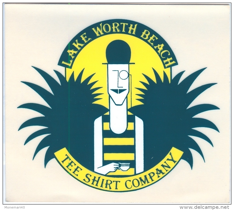 TEE SHIRT COMPANY - LAKE WORTH BEACH - FLORIDA, U.S.A. (Sticker) - Pegatinas