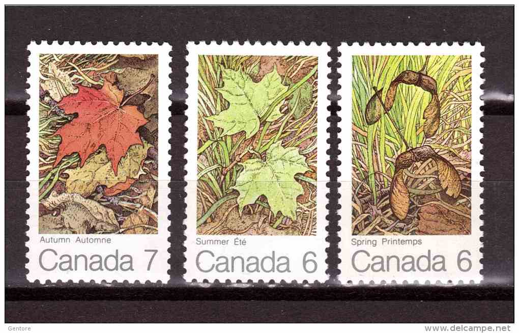CANADA 1971 Leaves Yvert Cat N° 456/58  Absolutely Perfect  MNH ** - Other & Unclassified