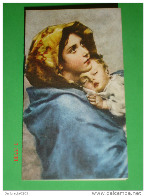 Calendarietto Anno1962 - Madonna RIPOSO Ferruzzi  - Auto Innocenti MINI MINOR - S.ANTONIO Orfanotrofio Maschile MESSINA - Kleinformat : 1961-70