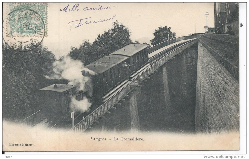 LANGRES - La Crémaillère - Train - Langres