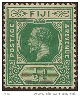 FIJI 1912 1/2d Green KGV SG 126 HM YY246 - Fiji (...-1970)