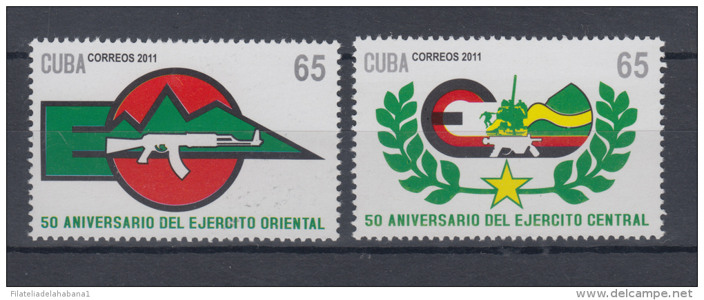 2011.1 CUBA 2011 MNH OCCIDENTAL ARMY. 50 ANIV EJERCITO OCCIDENTAL - Neufs