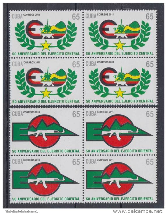 2011.2 CUBA 2011 MNH OCCIDENTAL ARMY. 50 ANIV EJERCITO OCCIDENTAL. BLOCK 4 - Ongebruikt