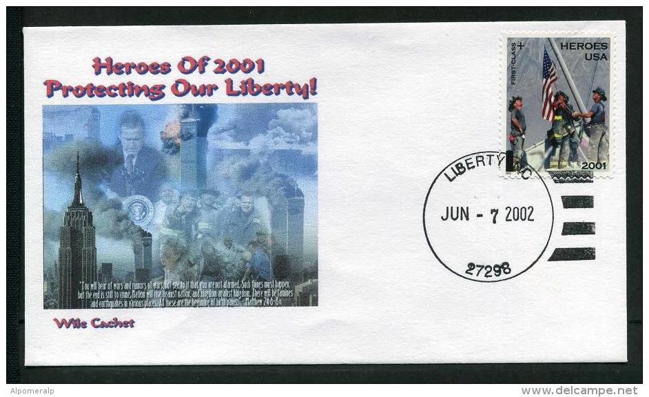 USA 2002 Sc B2, Heroes Of America, Us Army FDC, New York, NY, Jun. 7 - 2001-2010