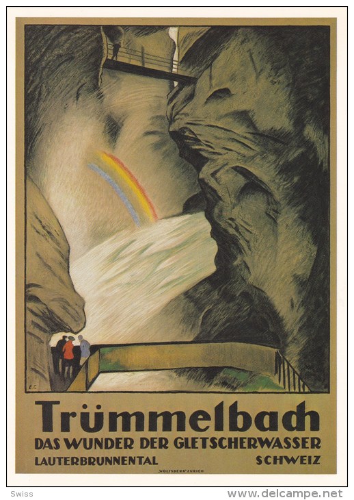 REPRO PLAKAT KARTE D´AFFICHE TRÜMMELBACH - Sonstige & Ohne Zuordnung