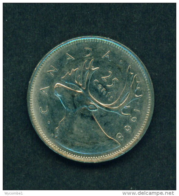 CANADA -  1968 25c Circ. - Canada