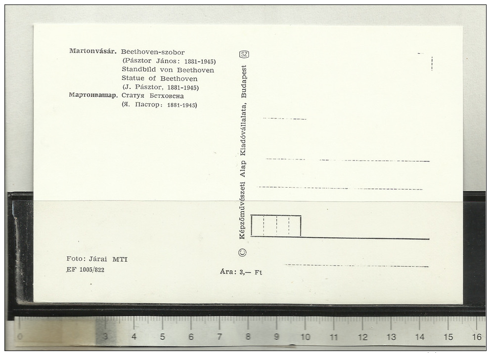 Martonvásár Statue Of Bethoven - Hongarije