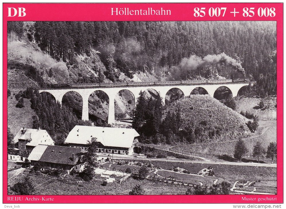 Railway Postcard German DB Class 85 007 Ravenna Viaduct Loco Germany 85007 85008 - Opere D'Arte