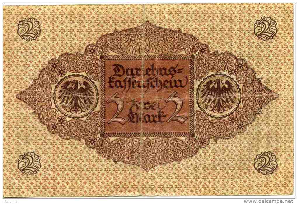 Allemagne Germany 2 Mark 1 Marz 1920 P60 - 2 Mark