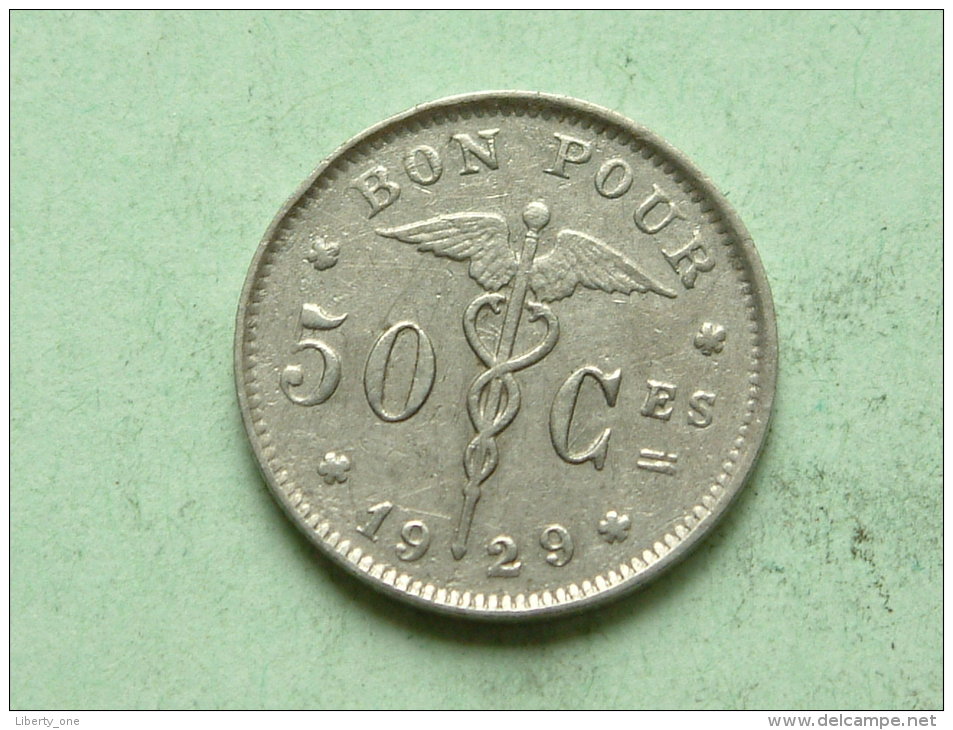 1929 FR - 50 CENT / KM 87 / Morin 416 ( For Grade, Please See Photo ) ! - 50 Centimes