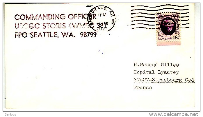 USA  1977 Special Cancell. USCGC STORIS WMEC 381  Used Cover - Duikboten
