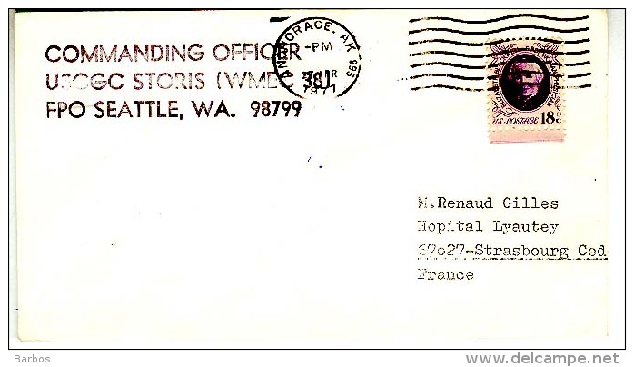 USA  1977 Special Cancell. USCGC STORIS WMEC 381  Used Cover - Submarines