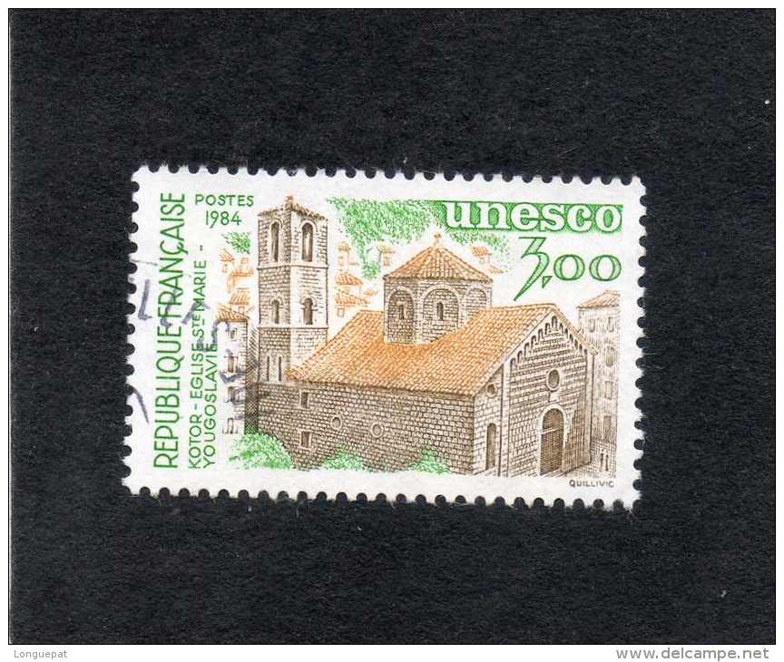 FRANCE : UNESCO - Patrimoine Universel  - Eglise Sainte-Marie Kotor (Yougoslavie) - Architecte - Patrimoine - - Used