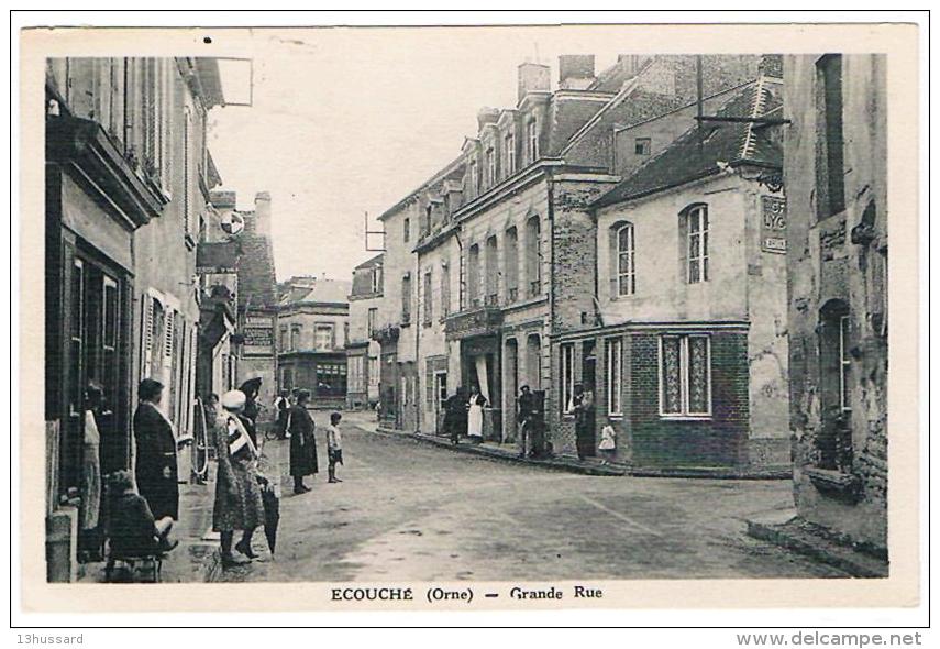 Carte Postale Ancienne Ecouché - Grande Rue - Ecouche